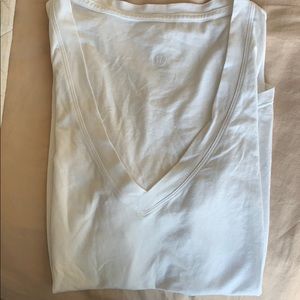 Lululemon Love Tee V Neck White T Shirt